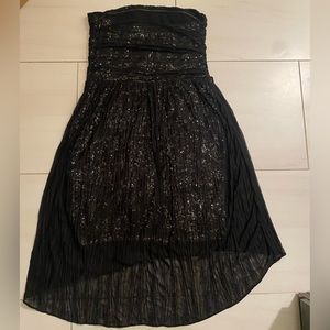 Express black sequins tube dress XS